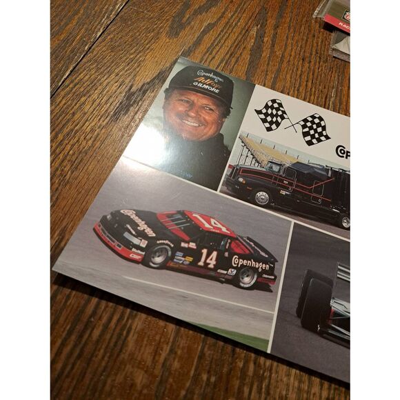 Vintage A.J. Foyt Copenhagen Racing 8x10 Driver Card NASCAR IndyCar - Picture 4 of 4